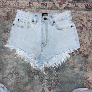 Light Blue Urban Outfitters Distressed Denim Shorts